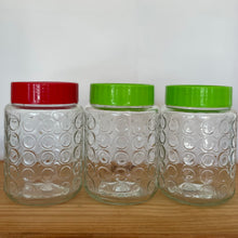 Vintage bubble glass jars