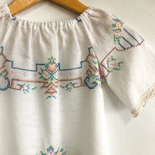 Handmade bespoke vintage embroidered top Medium