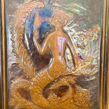 Mermaid vintage copper art