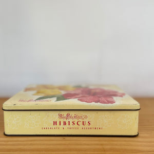 Vintage hibiscus tin