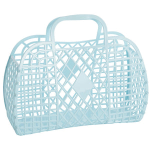 Sun Jellies Retro basket large PALE BLUE