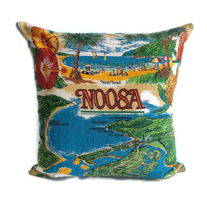 Noosa vintage tea towel cushion cover