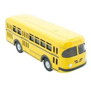 Tin toy yellow bus