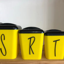 Yellow & black Gayware canister set