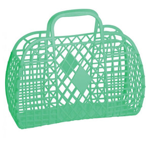 Sun Jellies Retro basket large GREEN