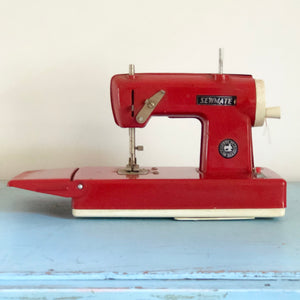 Sewmate vintage tin toy sewing machine