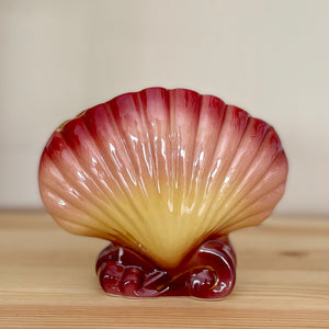 Lustreware shell vase