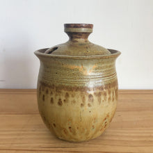 Pottery sugar bowl