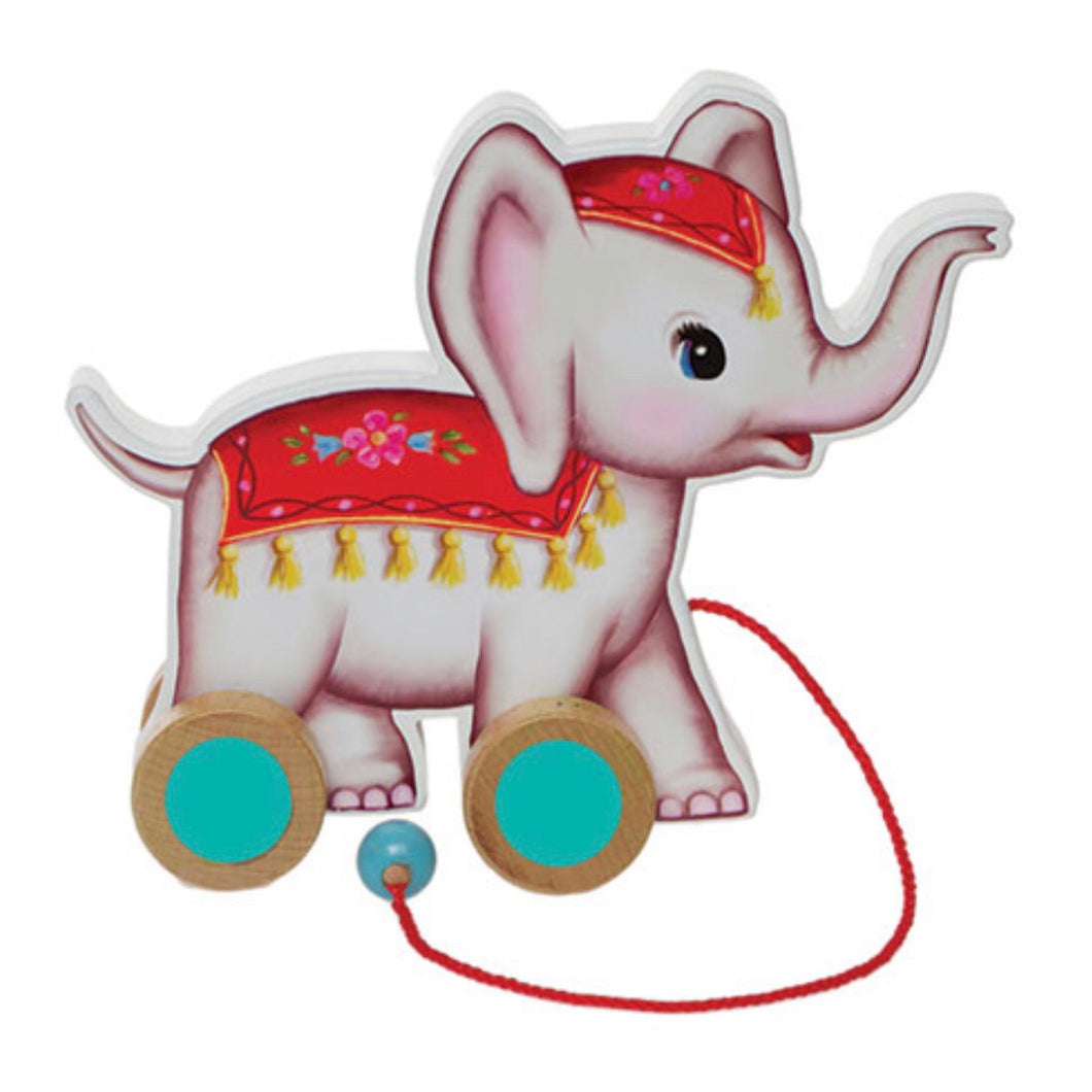 Pull along elephant