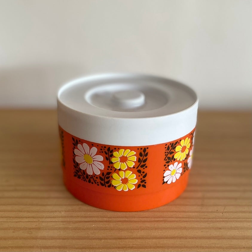 Retro floral canister