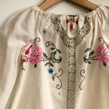 Handmade bespoke vintage embroidered dress Medium