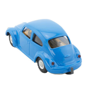 Tin toy blue VW Beetle wind up toy