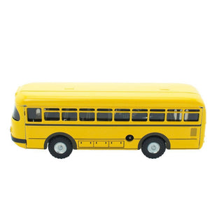 Tin toy yellow bus