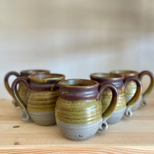 Set of 5 pottery cups