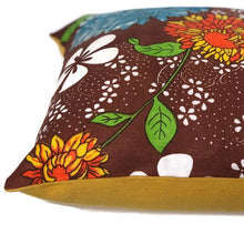 Dahlia vintage tea towel cushion cover