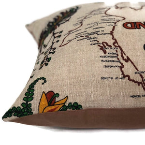 New Zealand vintage tea towel cushion cover