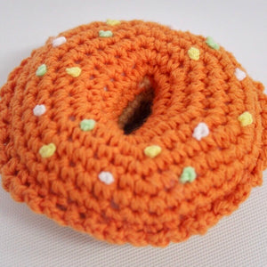 Crochet toy donut