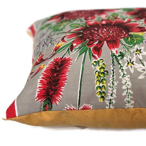 Australian Natives vintage tea towel cushion cover